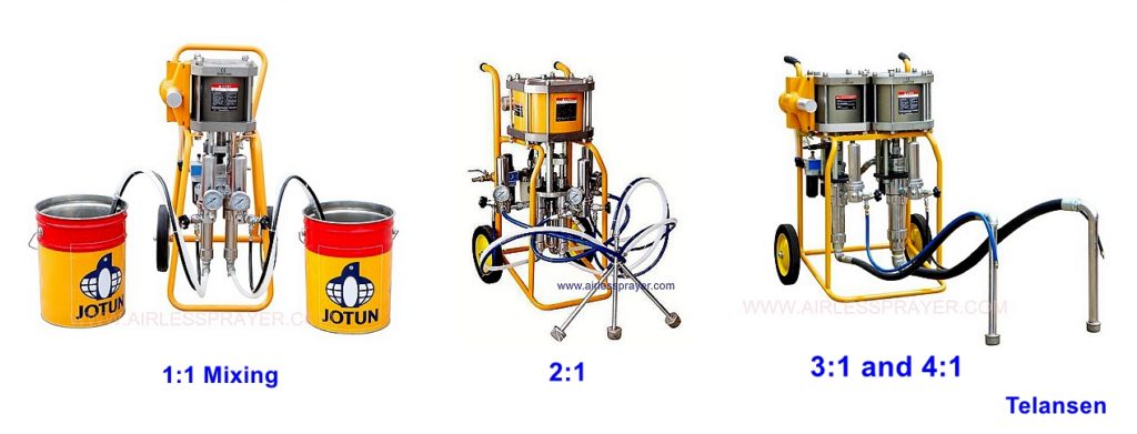 two components sprayer machine